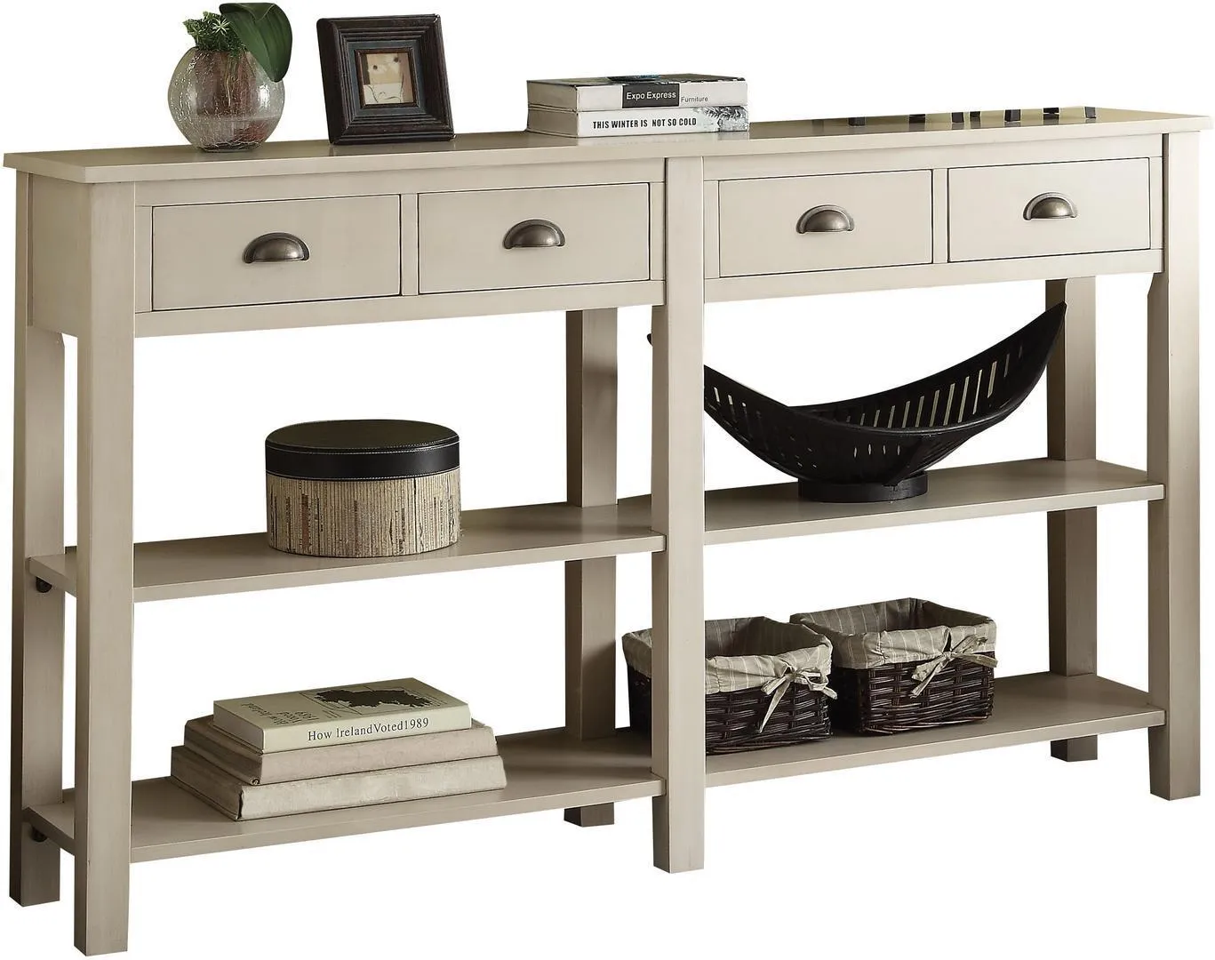 ACME Galileo Console Table in Cream 97249