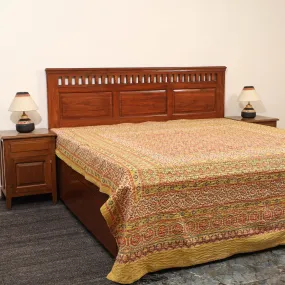 Ajrakh Print Double Tagai Kantha Bed Cover 42