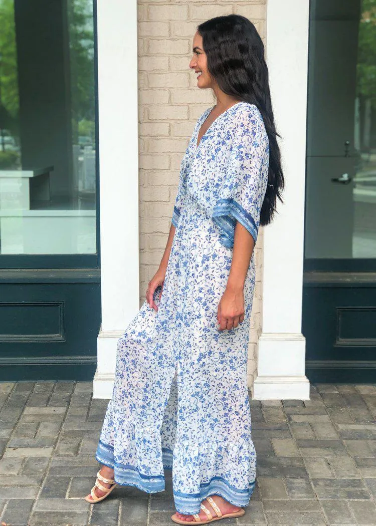 Amelia Island Floral Print Maxi Dress
