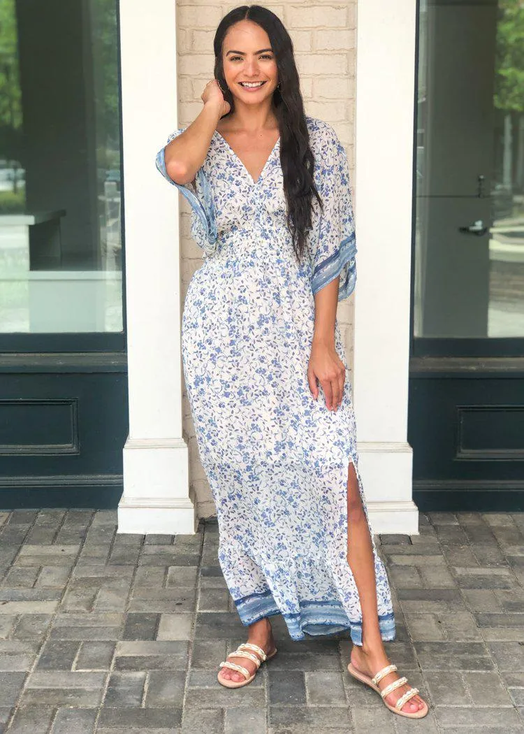 Amelia Island Floral Print Maxi Dress