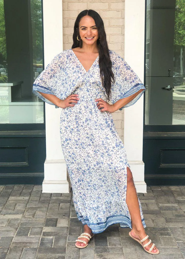 Amelia Island Floral Print Maxi Dress
