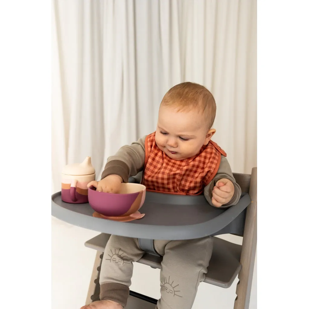 Basic Bib - Sunset Gingham