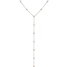 BEZEL SET DIAMOND LARIAT
