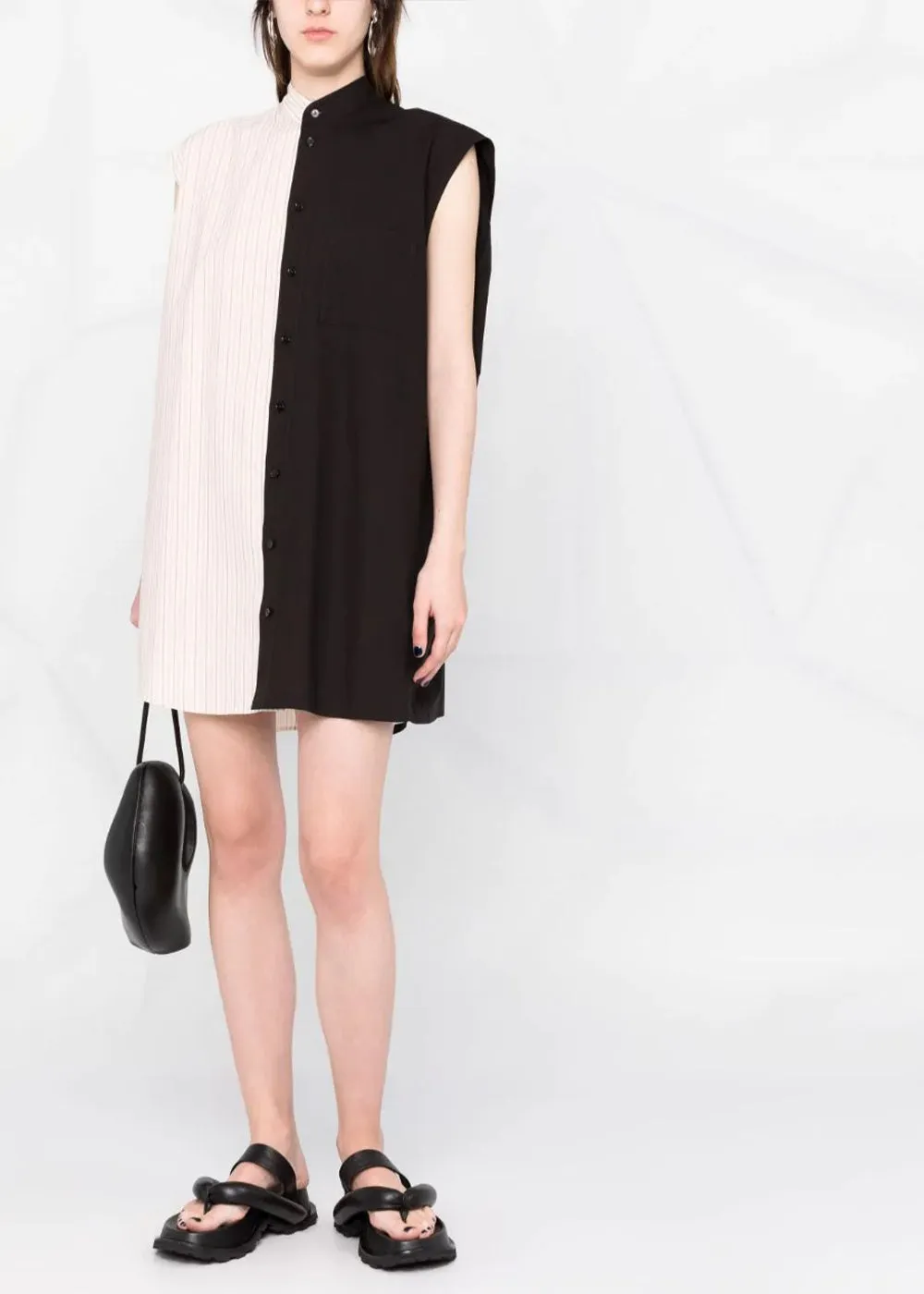 Black & Rose Stripe Dress