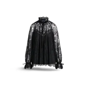 Black Lace Blouse