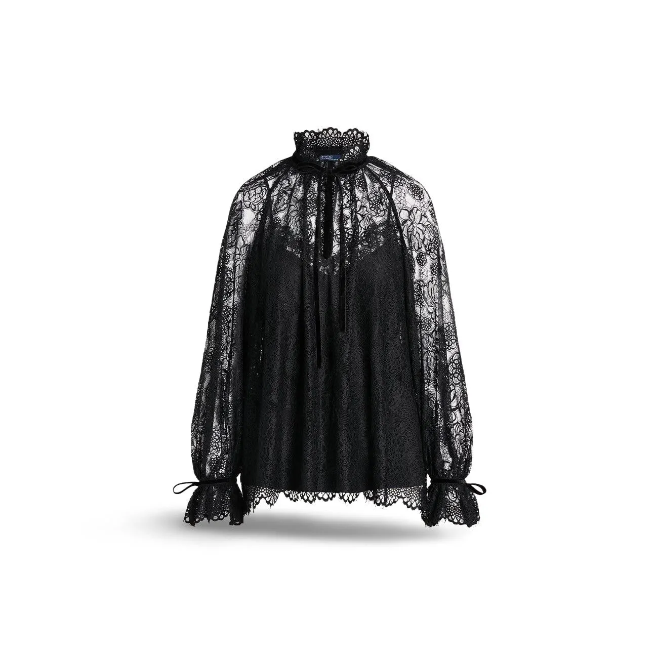 Black Lace Blouse