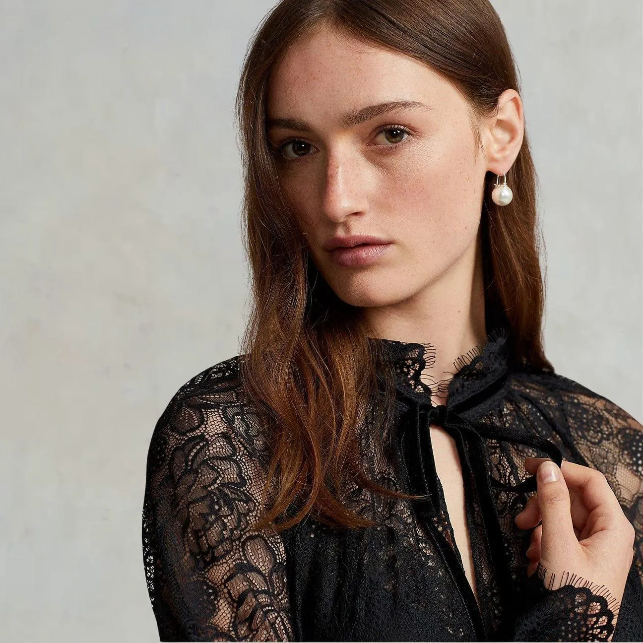 Black Lace Blouse
