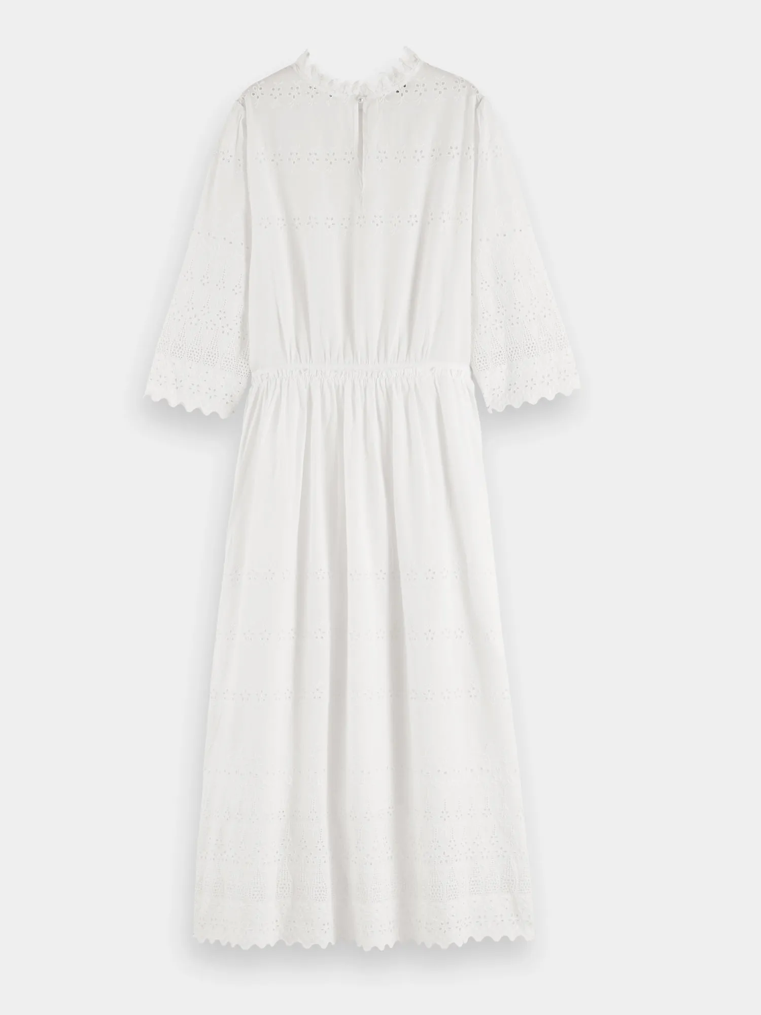 Broderie anglaise midi dress