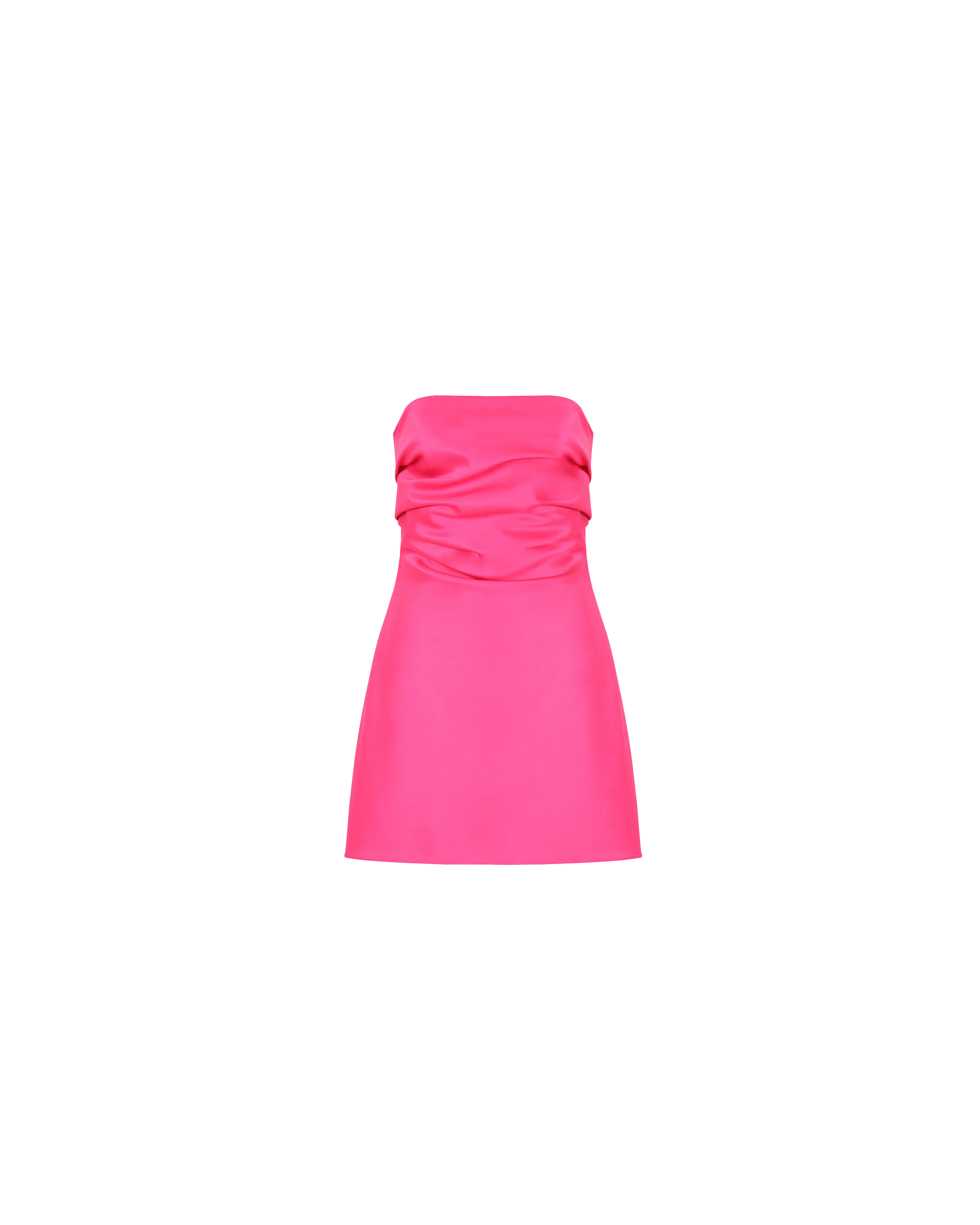 CHER SATIN MINIDRESS SUPER PINK