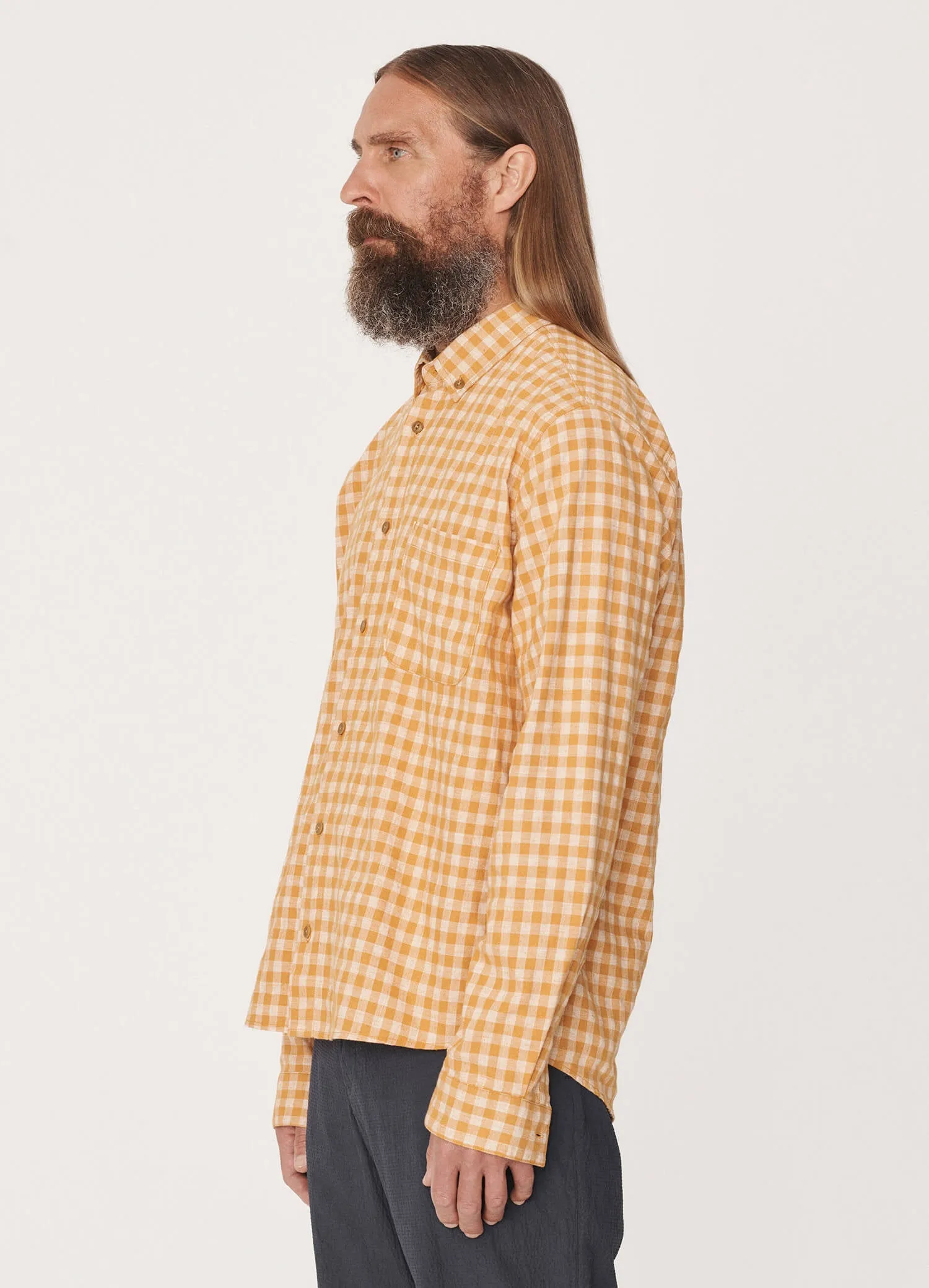 Dean Linen Cotton Check Shirt
