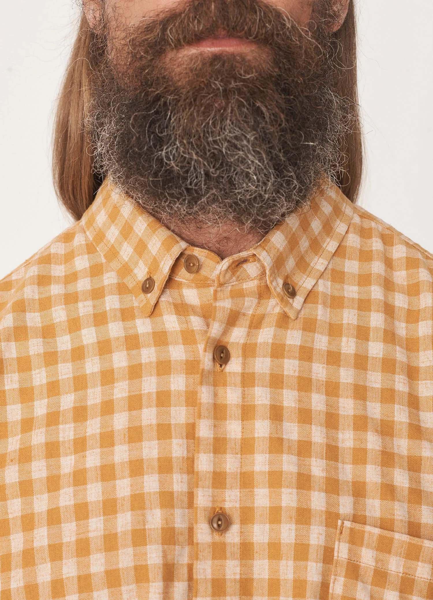 Dean Linen Cotton Check Shirt