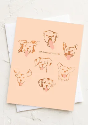 Dog Kisses Birthday Card