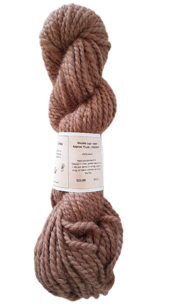Double Lopi Beige Alpaca Yarn 100% SKU 231