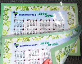 Double-sided transparent PVC  table mat