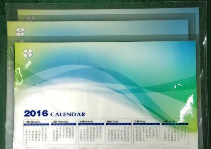 Double-sided transparent PVC  table mat