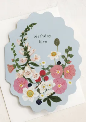 Foxglove Birthday Card
