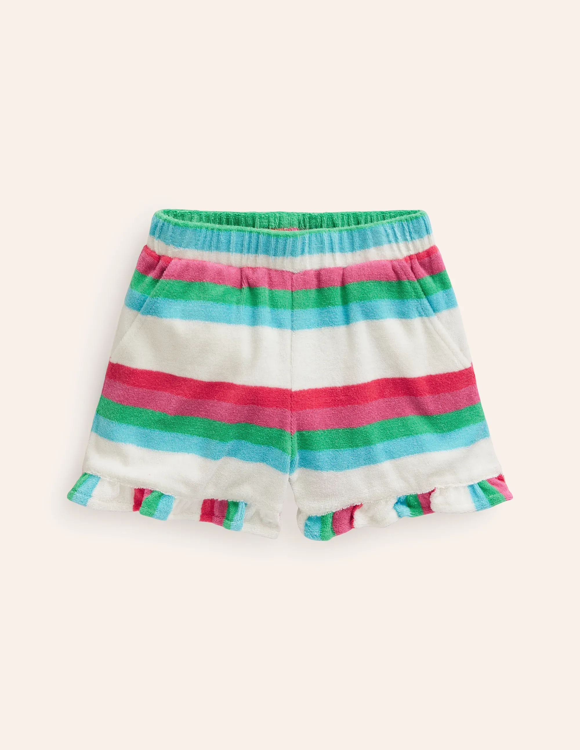 Frill Hem Towelling Shorts