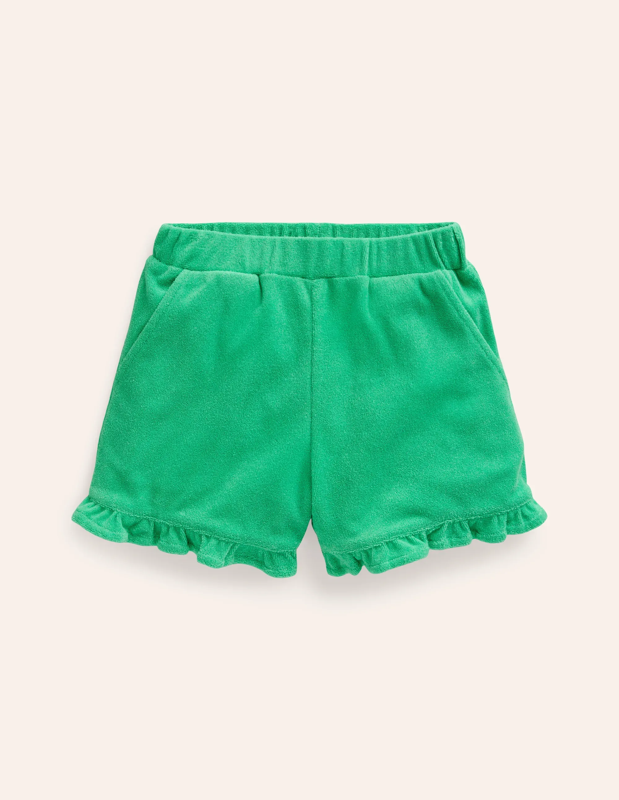 Frill Hem Towelling Shorts