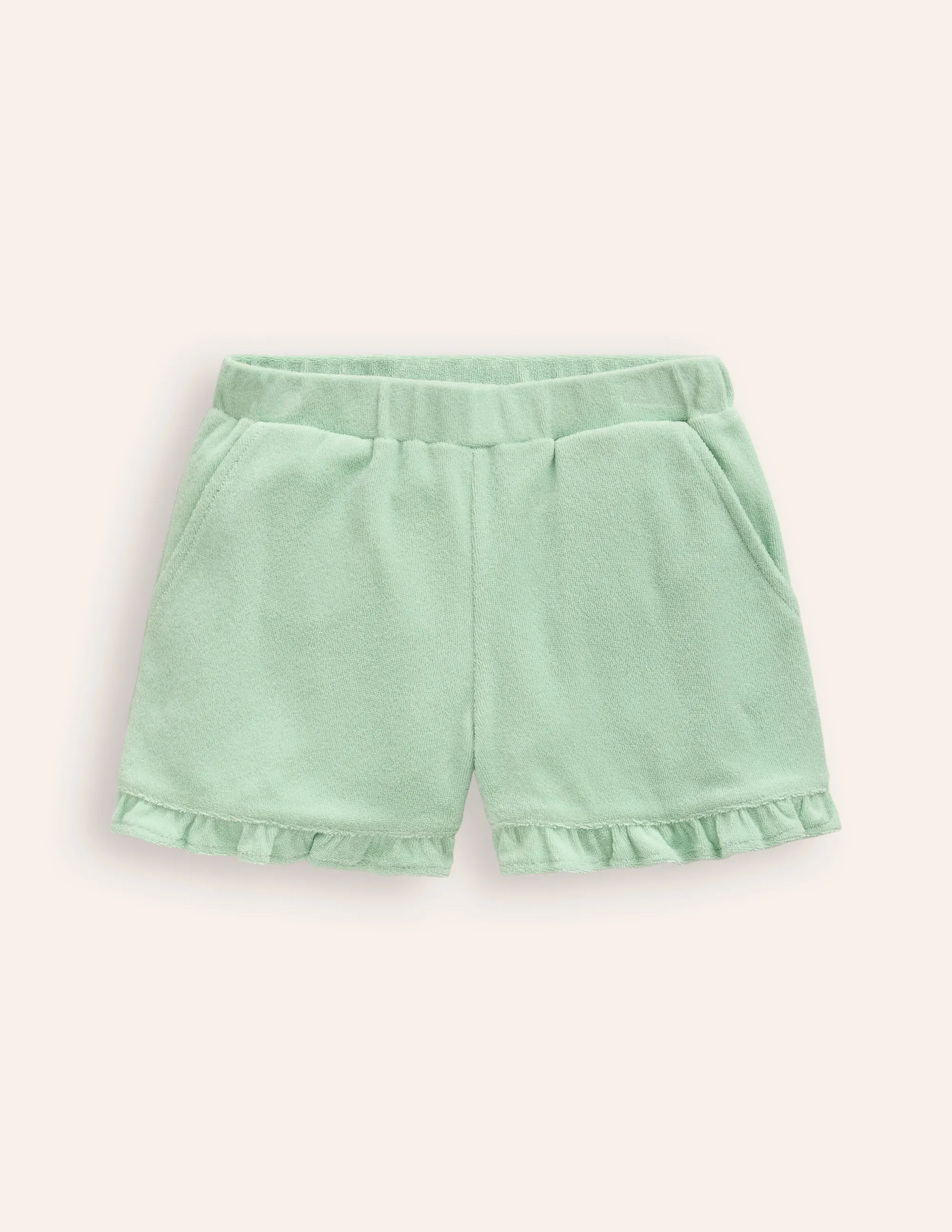 Frill Hem Towelling Shorts