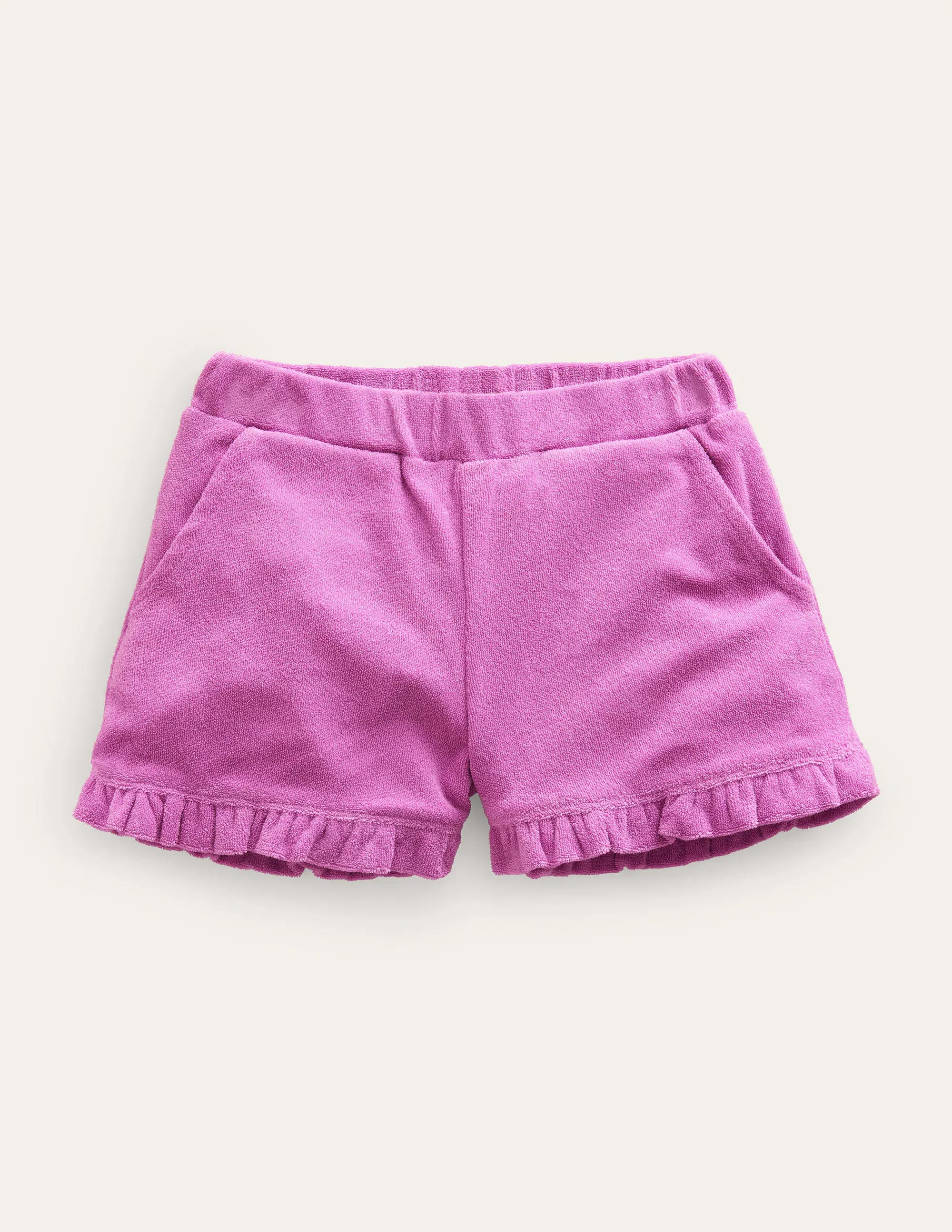 Frill Hem Towelling Shorts