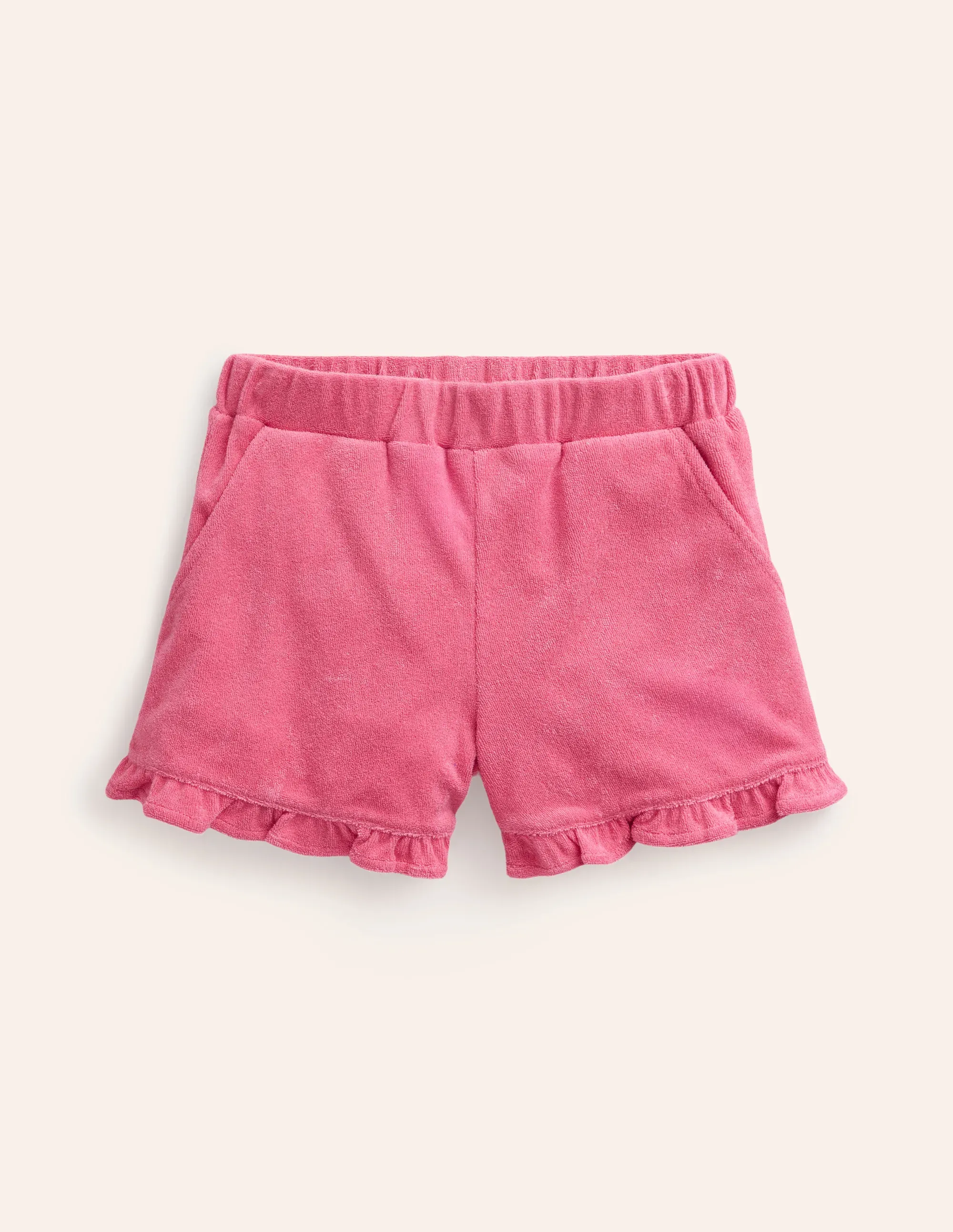 Frill Hem Towelling Shorts
