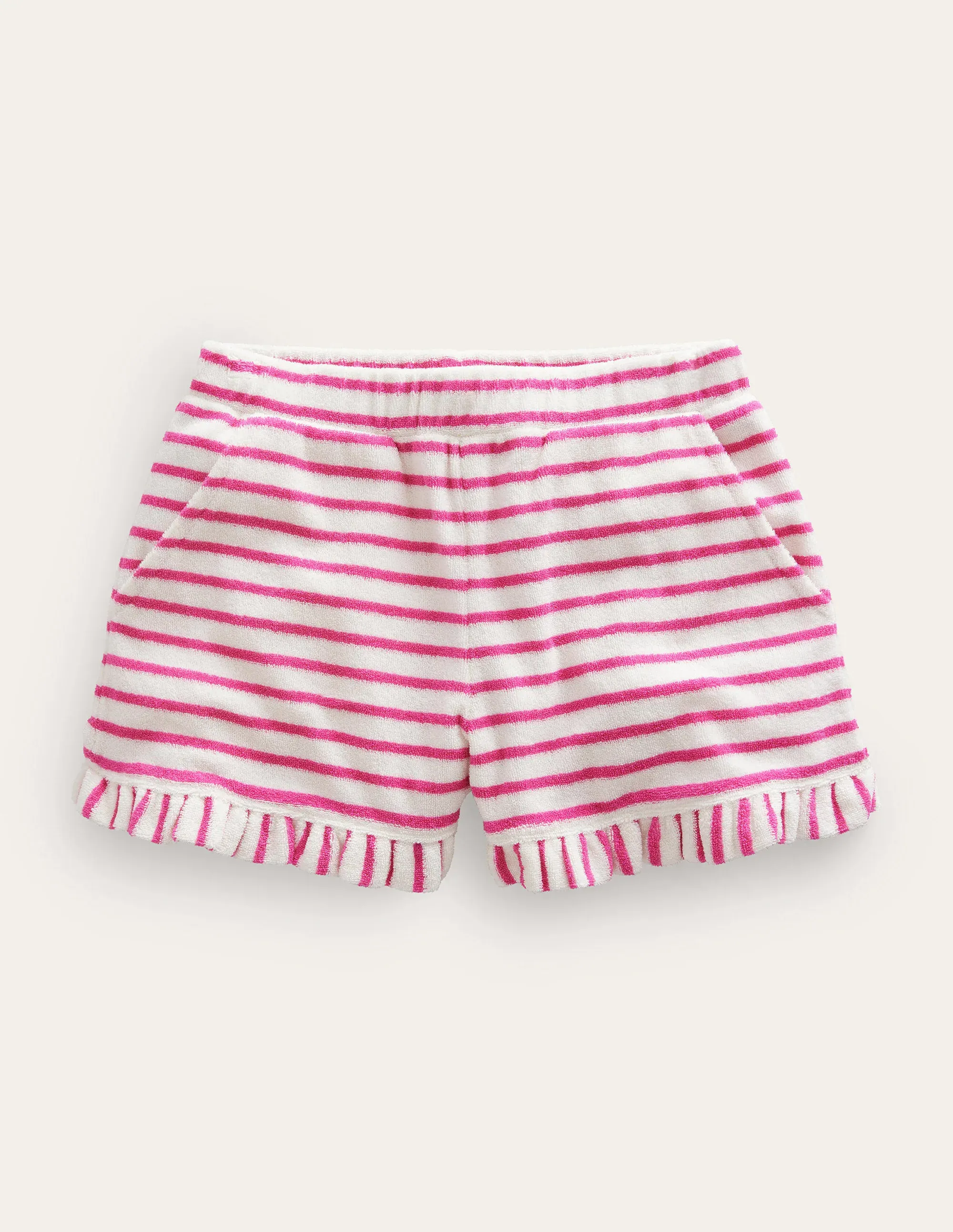Frill Hem Towelling Shorts