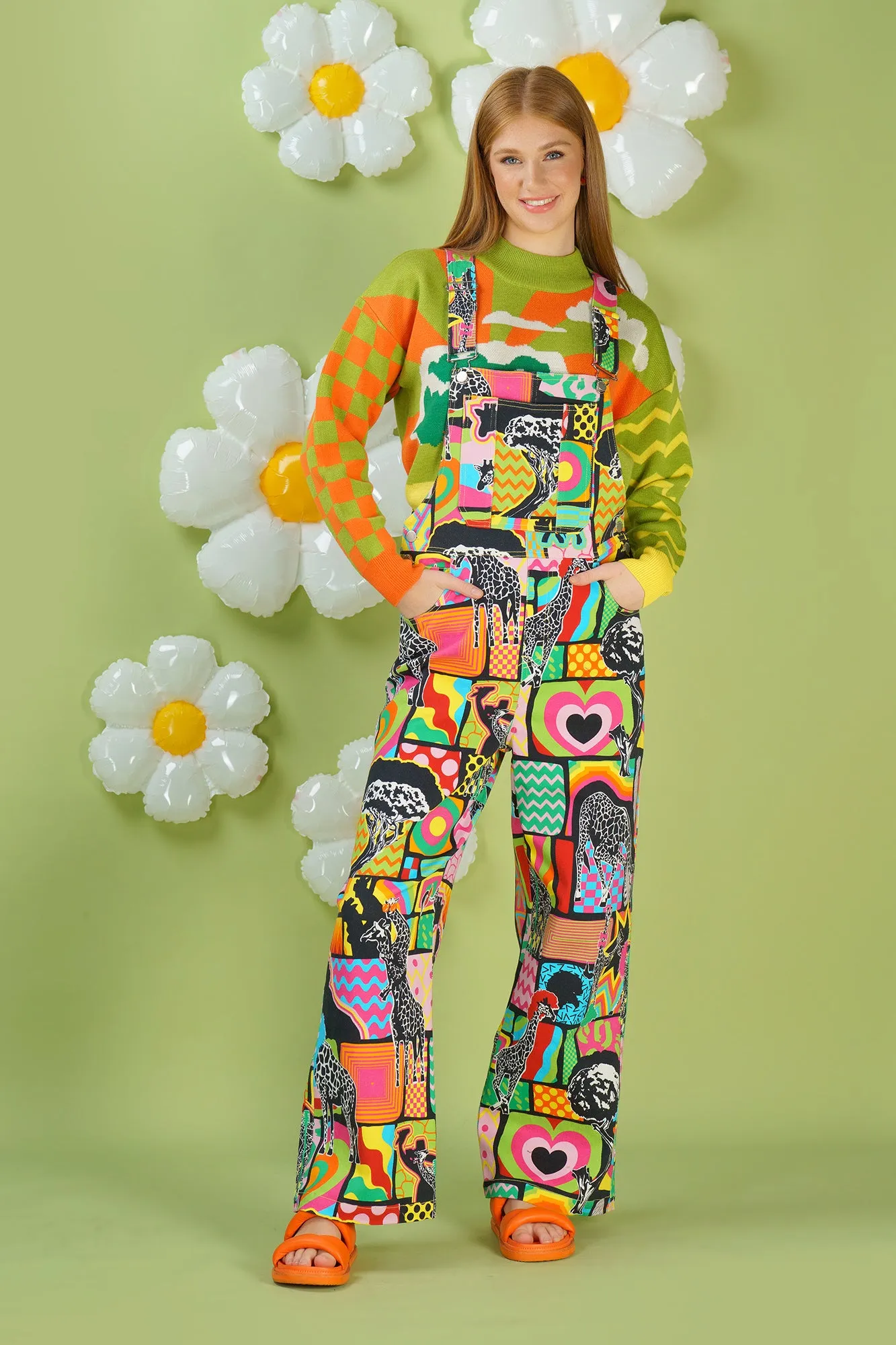 Giraffe-Topia Overalls