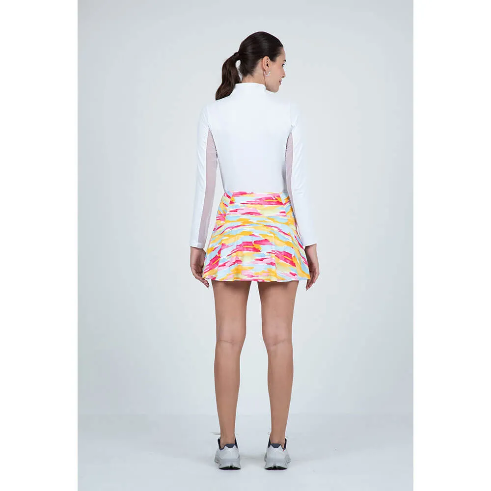 IBKUL Women's 13-Inch Jessie Watermelon Swing Skort - Multi