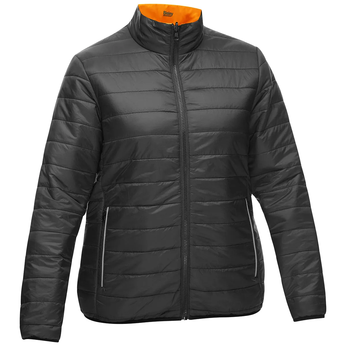 Jacket - PIP Bisley ANSI Type R Class 3 CSA Z96 X-Back Women's Contoured Reversible Puffer, PC333W6350X