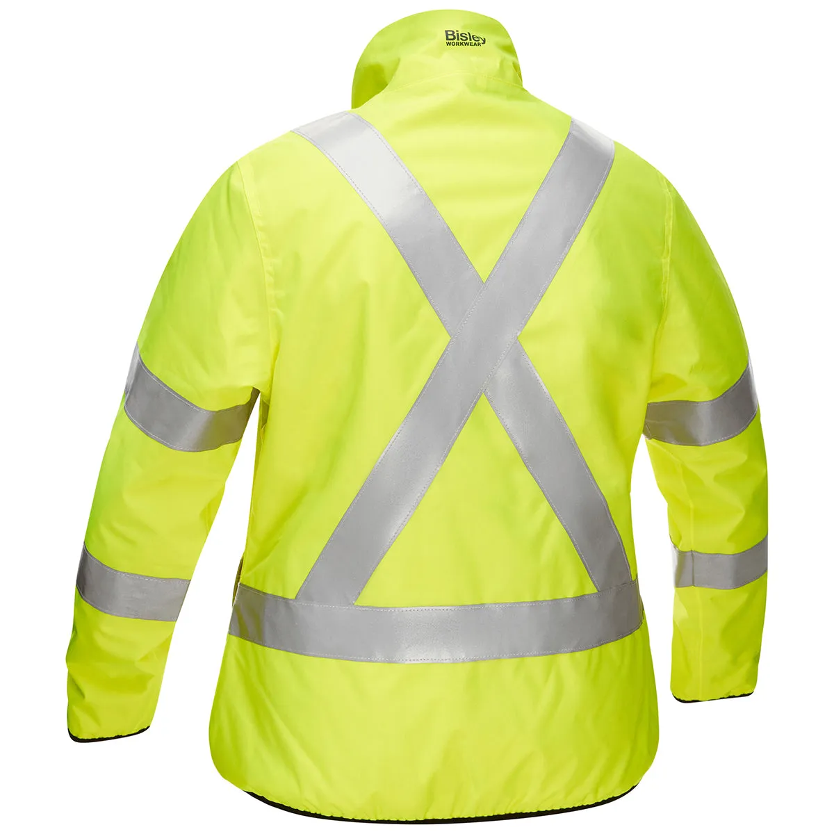 Jacket - PIP Bisley ANSI Type R Class 3 CSA Z96 X-Back Women's Contoured Reversible Puffer, PC333W6350X
