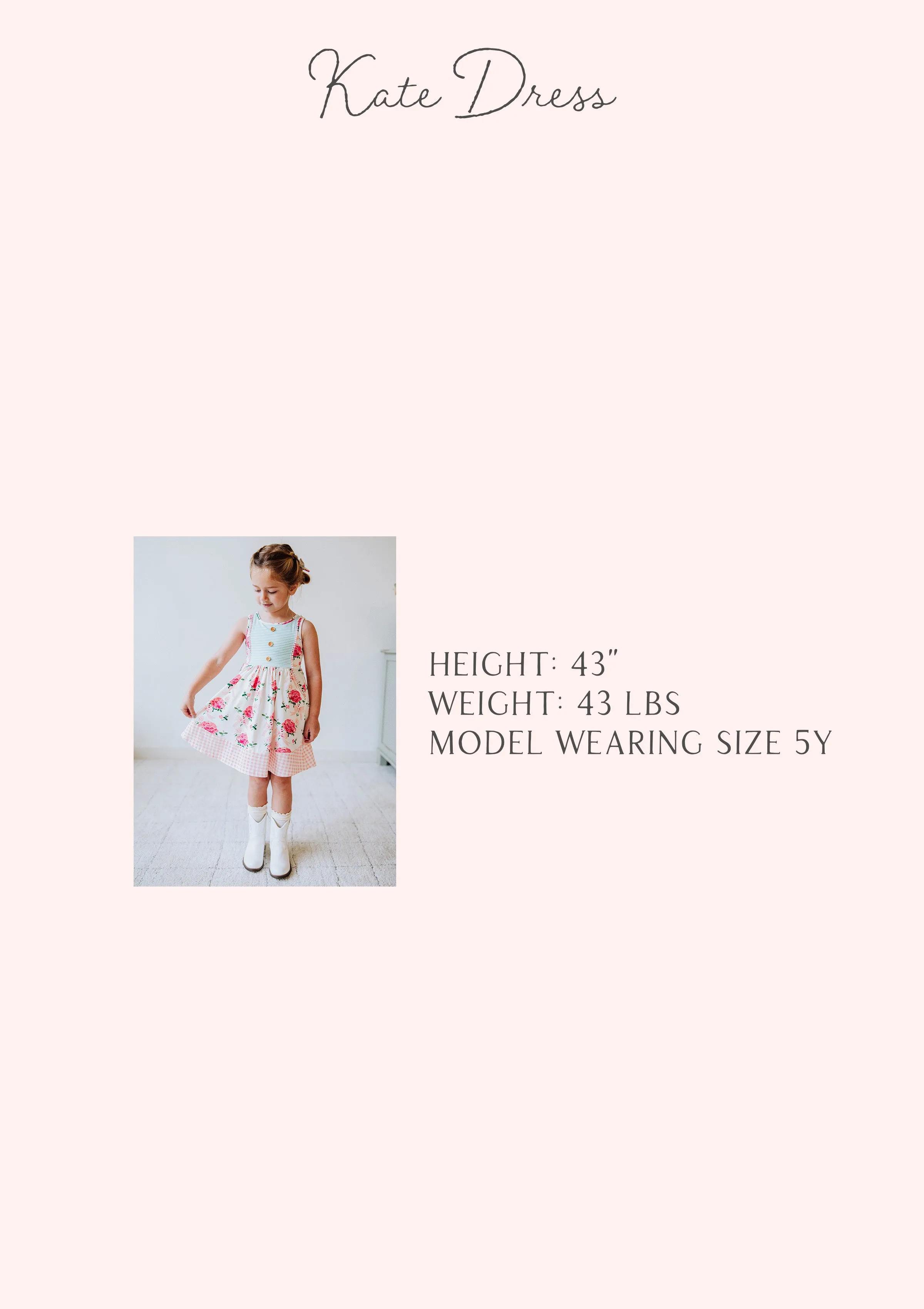 Kate Dress - Pink Rose Bouquet
