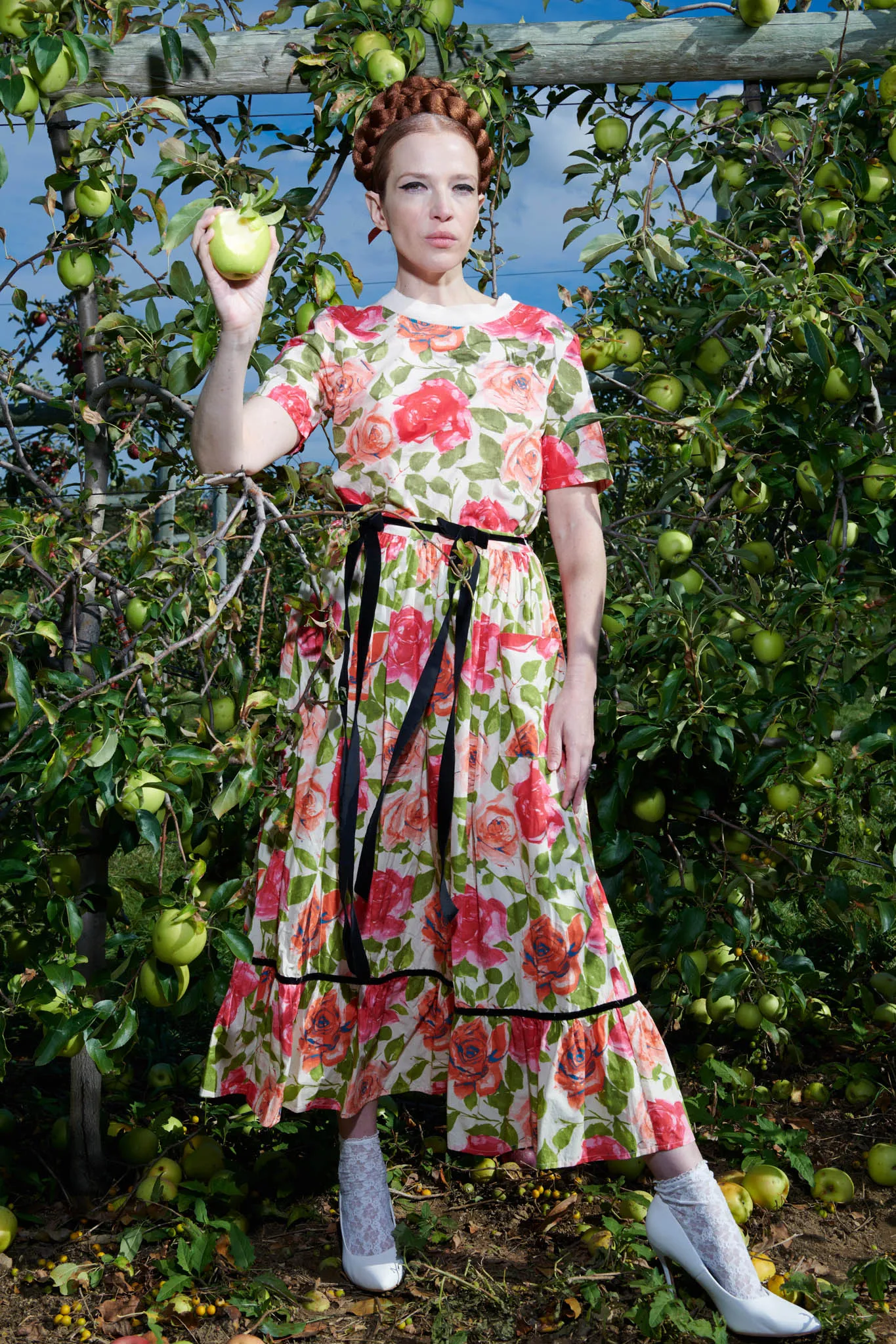 Laura Ashley x Batsheva Kipp Skirt in Tea Rose