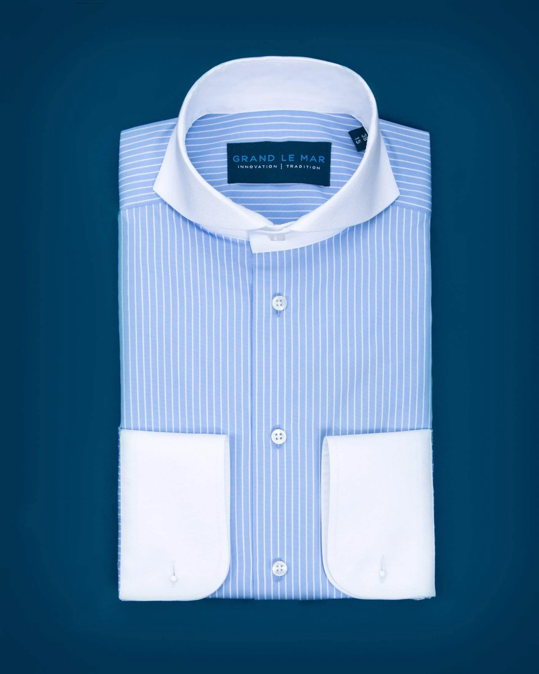 Light Blue Striped Douglas Shirt