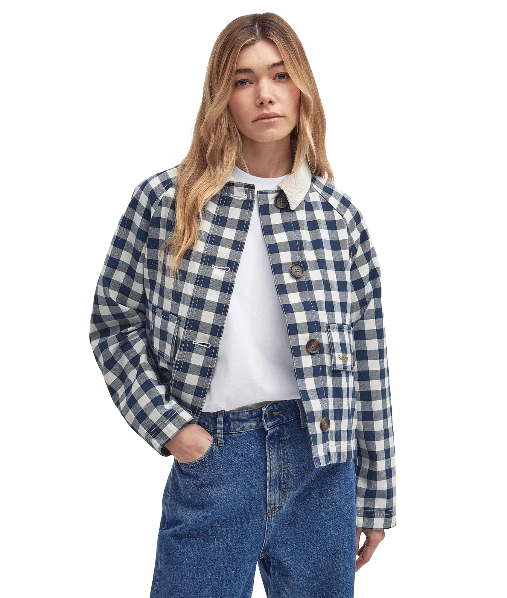 Maddison Gingham Casual Jacket - Multi