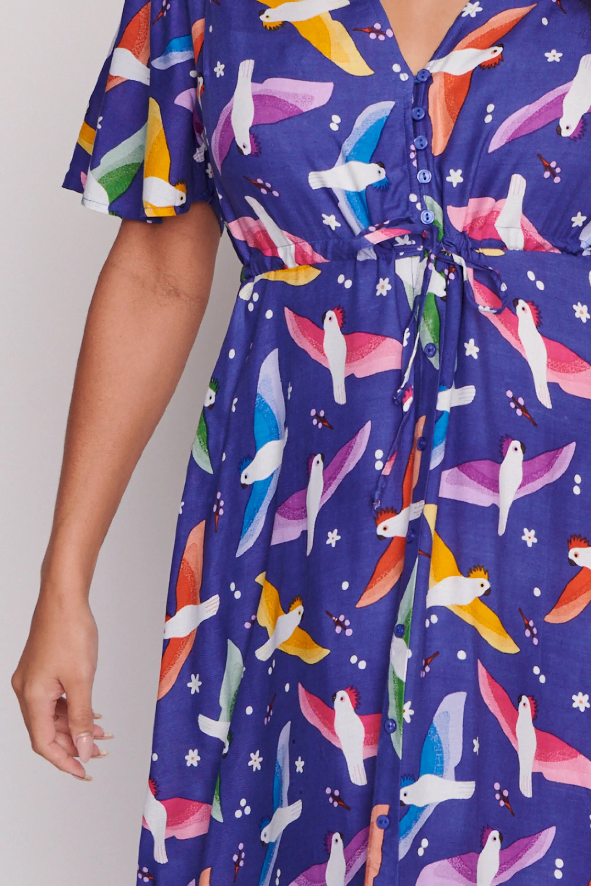 Michelle Rainbow Crackle Dress