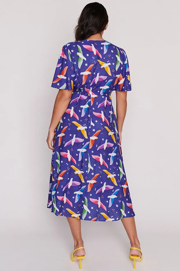 Michelle Rainbow Crackle Dress