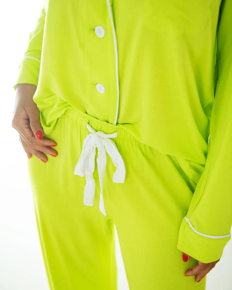 Middle of the Night Pajamas - Acid Lime