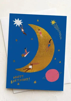 Moon Landing Birthday Card