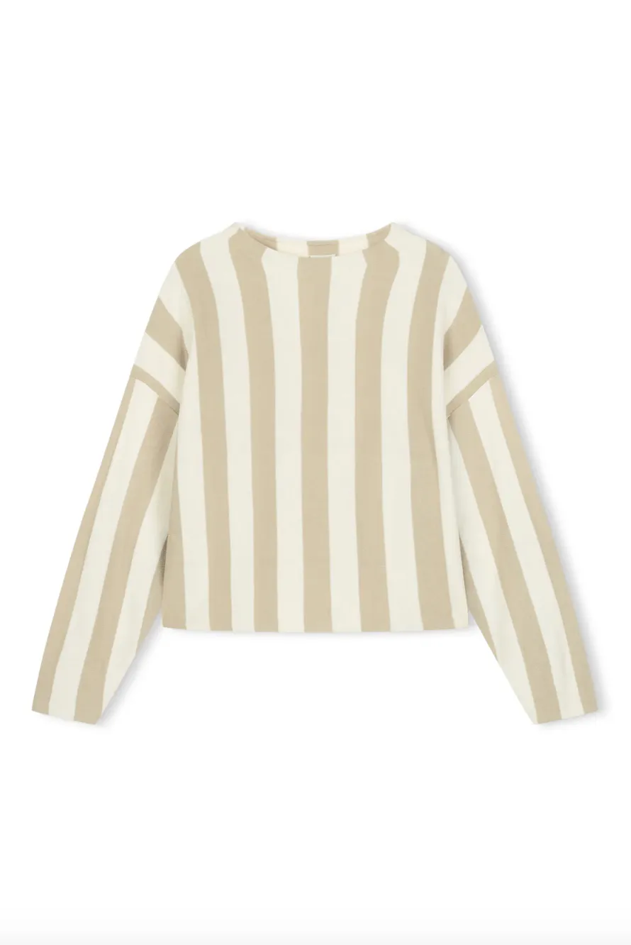 Natural Stripe Knit Jumper