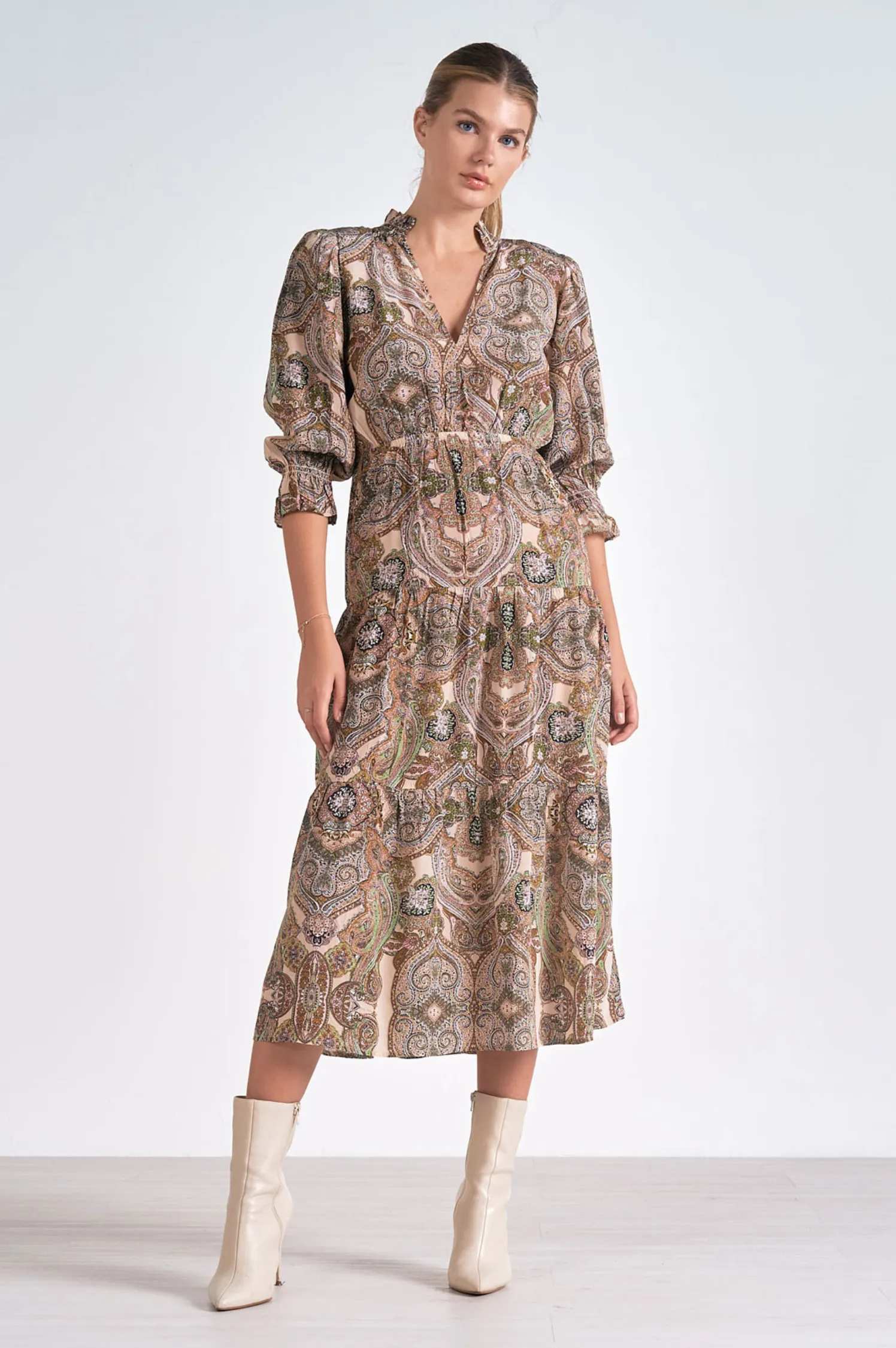 Paisley Midi Dress