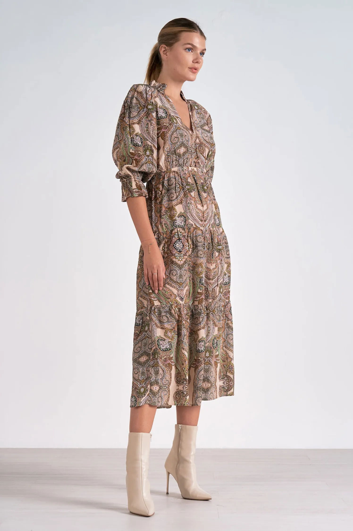 Paisley Midi Dress
