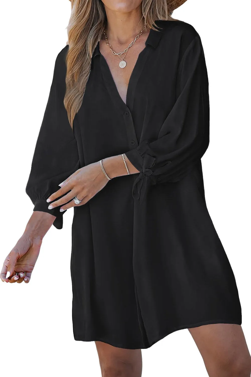 Plus Size Shirt Dress or Cover-up for Swimsuit