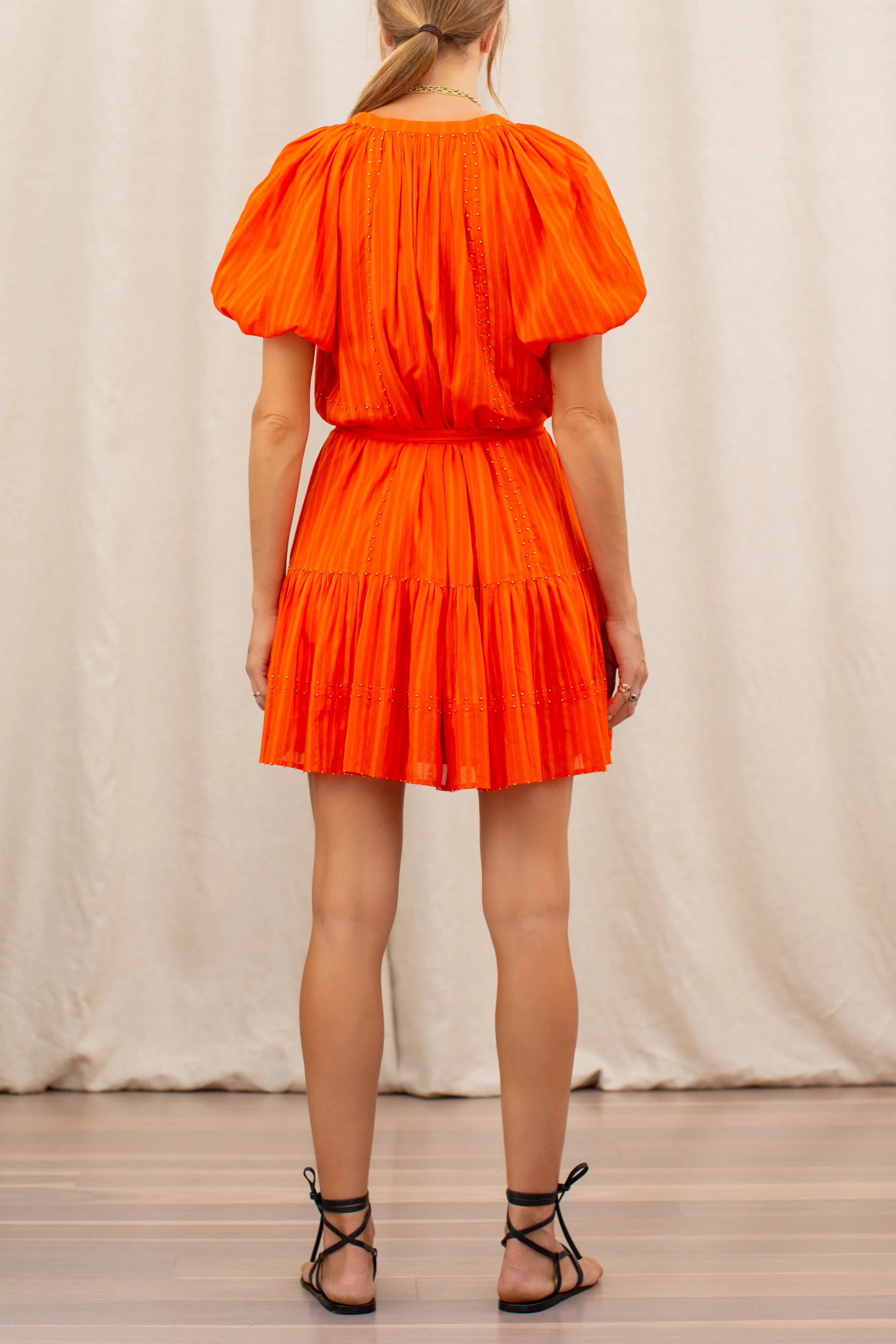 Poppy Pheme Puff Sleeve Mini Dress