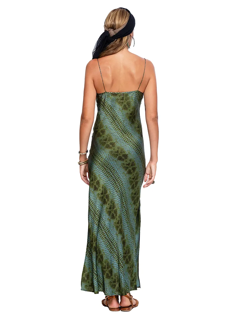 Sandy Maxi Satin Slip Dress
