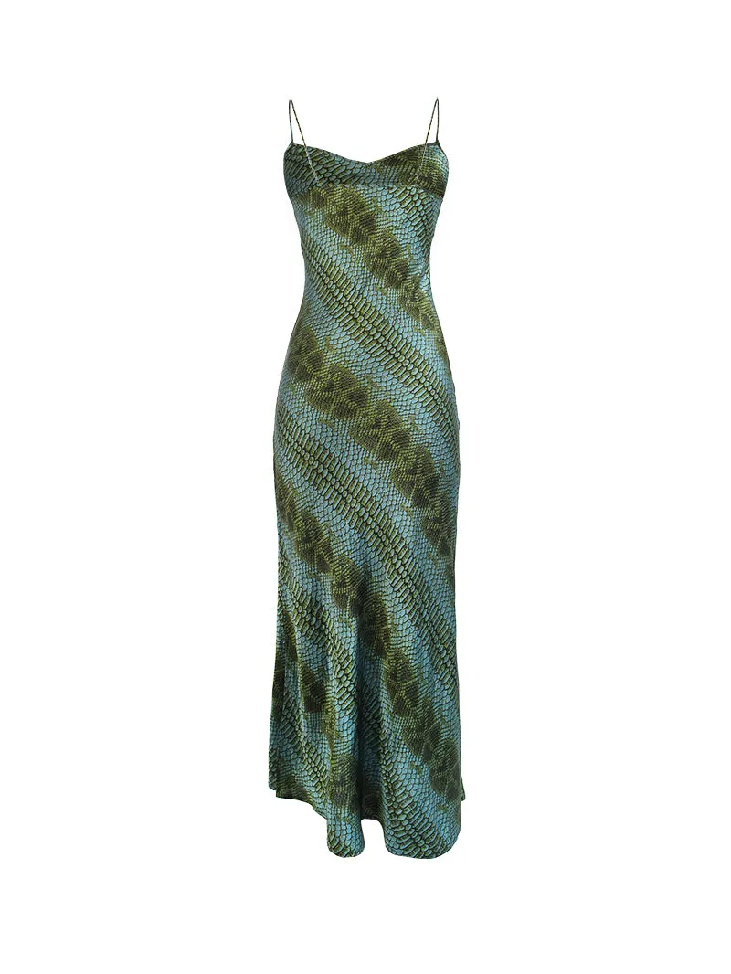 Sandy Maxi Satin Slip Dress
