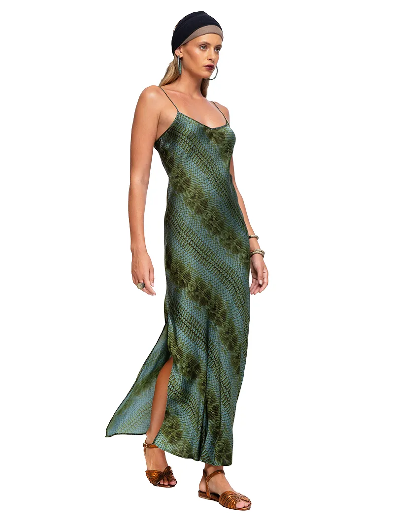 Sandy Maxi Satin Slip Dress