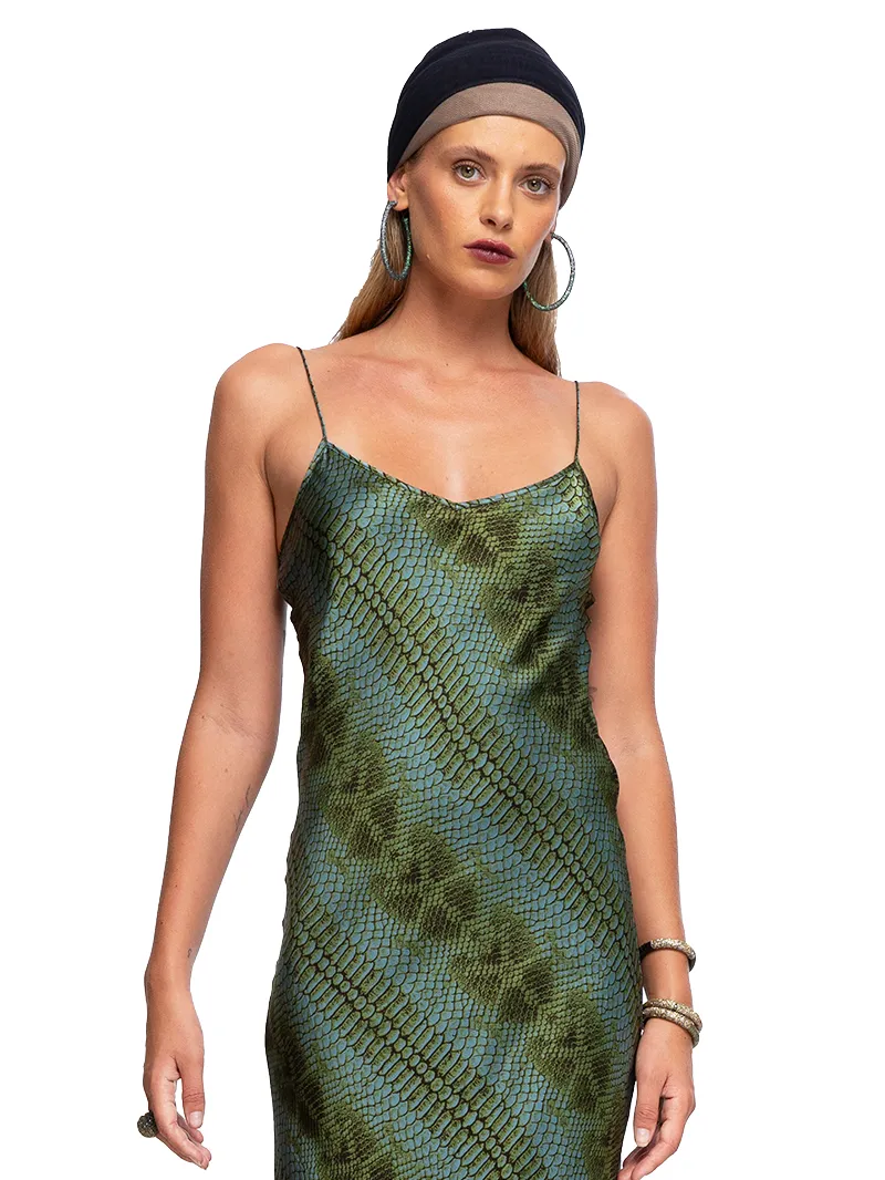 Sandy Maxi Satin Slip Dress