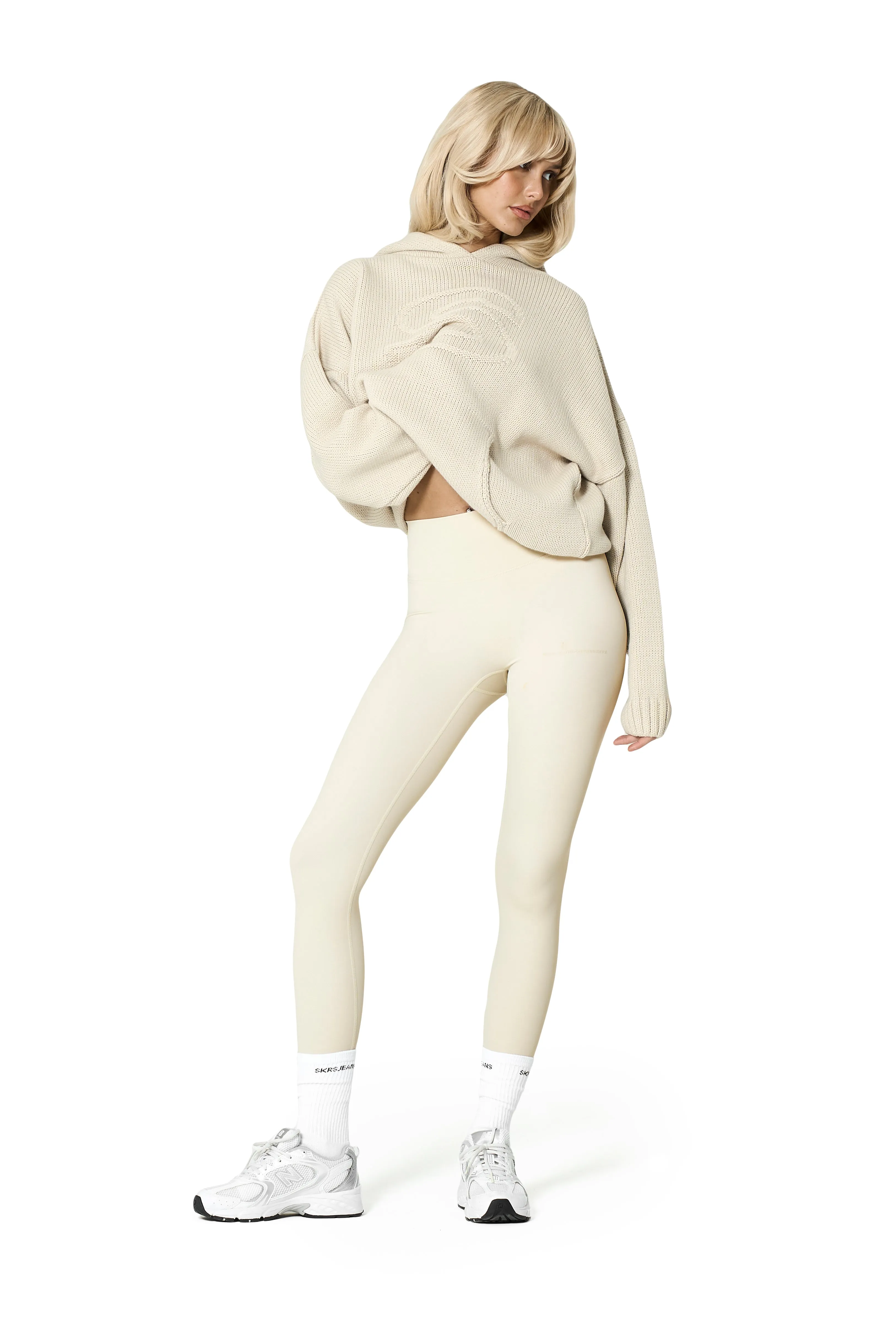 Seekers Knit Hoodie in Bone
