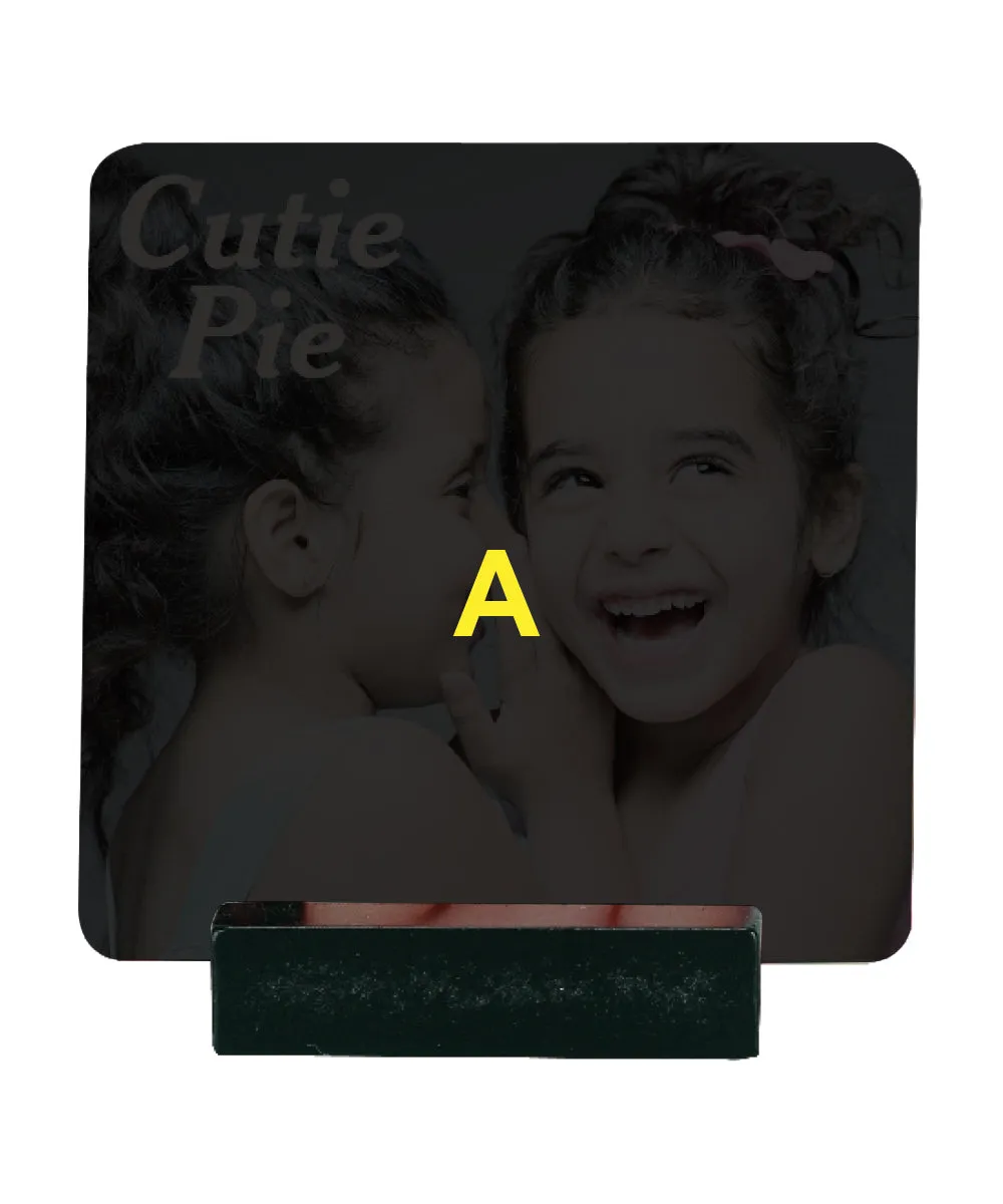 Single Wooden Coaster with Stand