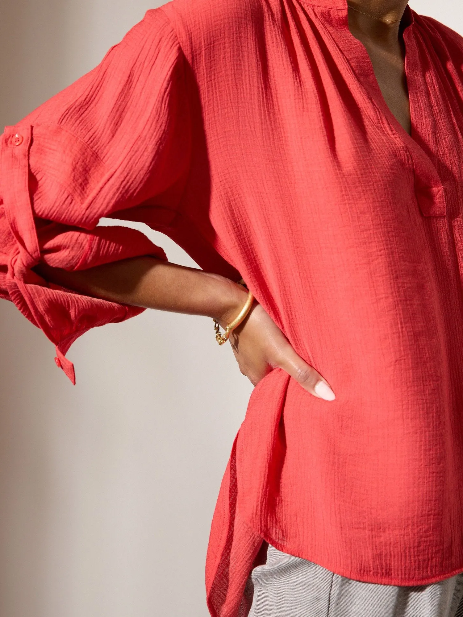 The Jaxon Shirred Popover